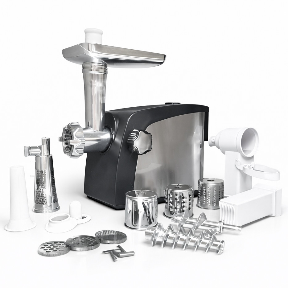 Электромясорубка Crownberg CB-4216 3200Вт мясорубка соковыжималка с терками для овощей и реверсом YC-73 Львов - изображение 1