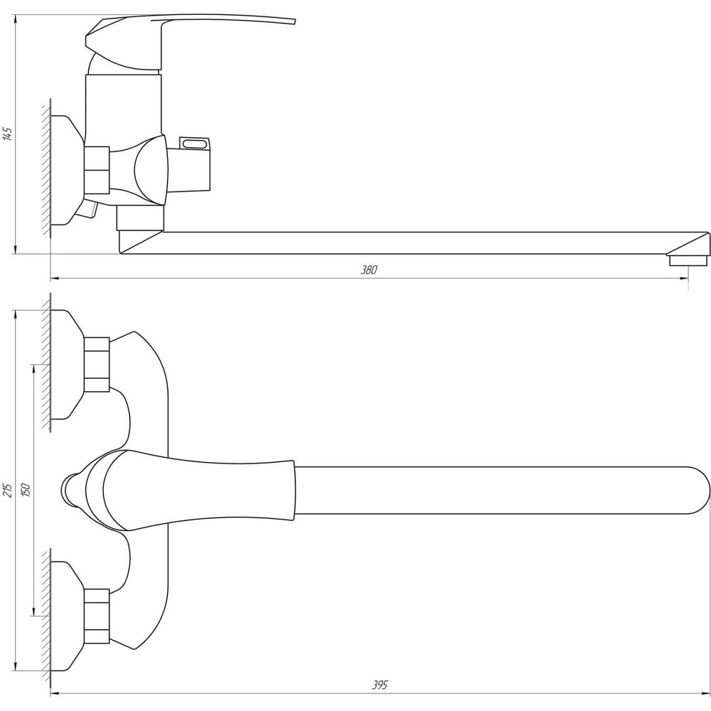 Змішувач для ванни DOMINO ELLIPSE DCC-208 (000010564) Київ - фото 5