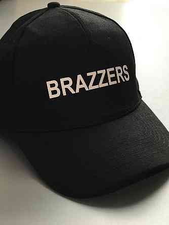 Чорна бавовняна Кепка/Бейсболка з написом BRAZZERS Чернівці