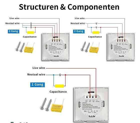 Выключатель сенсорный UBARO.  UBARO Eu AC100-240V Харьков