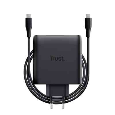 Зарядное устройство Trust 2xUSB-C 100W GaN PD/PPS black (25527_TRUST) Винница
