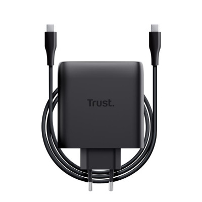 Зарядное устройство Trust 2xUSB-C 100W GaN PD/PPS black (25527_TRUST) Винница - изображение 2