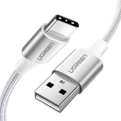 Дата кабель USB 2.0 AM to Type-C 3.0m 3.0A 18W US288 White Ugreen (60409) Вінниця