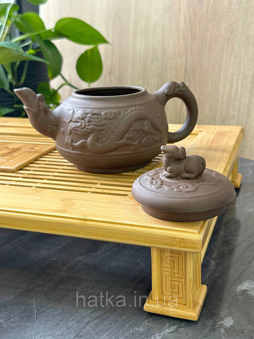 Чайник заварювальний ісинська глина 780 мл "Ділун-Дракон" світлий Т2564 Київ - фото 2