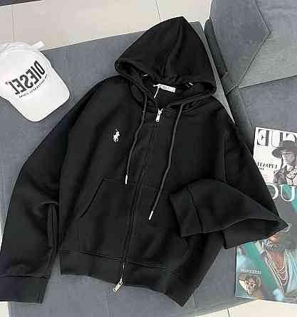 Женская стильная повседневная зип-худи тринитка на флисе Одесса