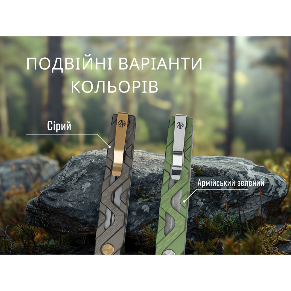 Ніж складаний туристичний Ruike P878-AK, (8.7 см) 14C28N / 6063Aluminum сірий Киев - изображение 12