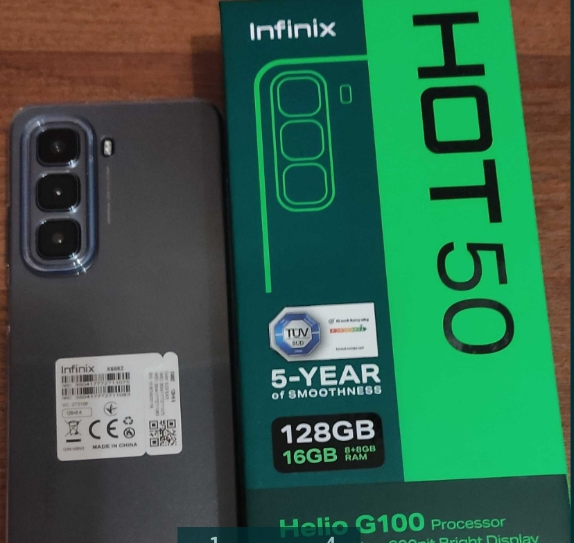 Телефон Infinix Hot 50 8/128Gb. Sleek Black NFC. Киев - изображение 4