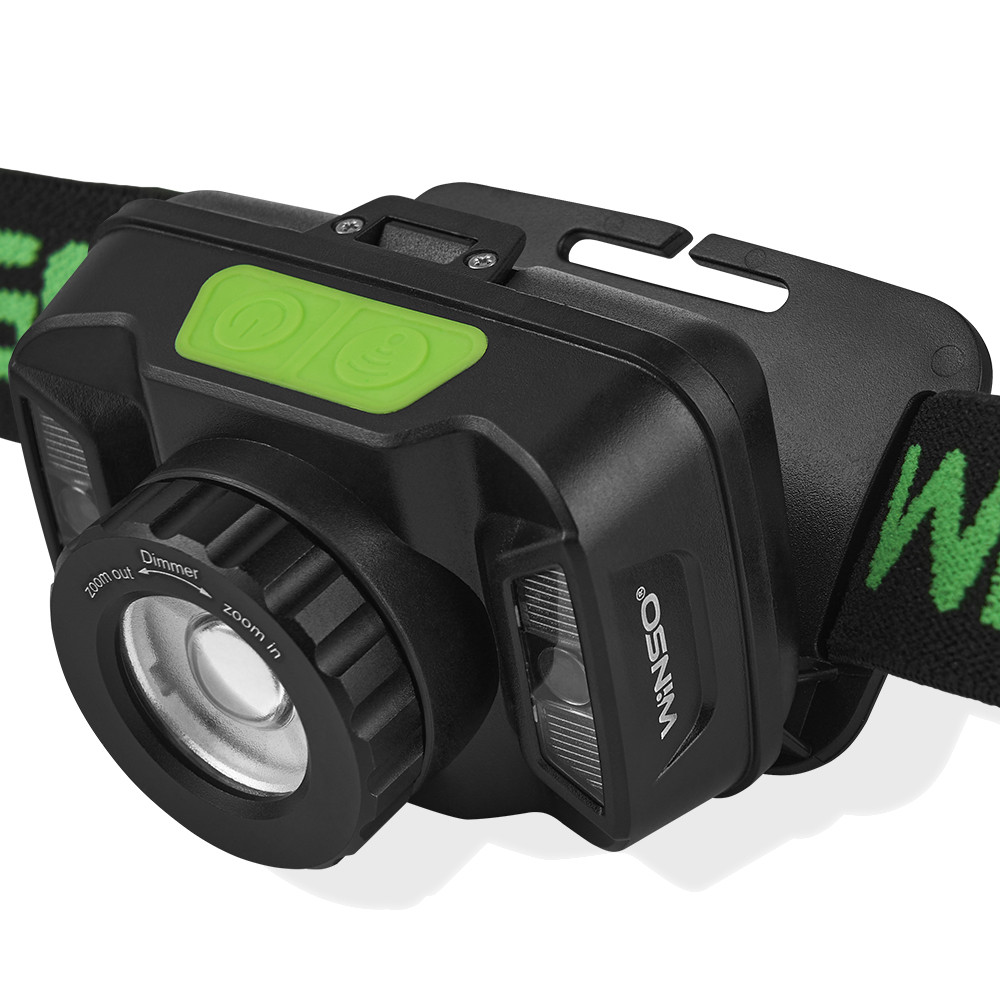 Ліхтар налобний Winso 260Lm, 5W CREE XTE, 1800mAh, Zoom, з сенсором білий/червоний Львів - фото 4