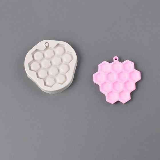 Молд силиконовый Соты 45 на 43 мм серый Киев