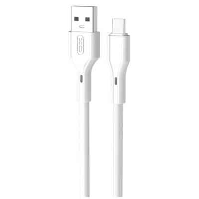 Дата кабель USB 2.0 AM to USB-C 1.0m white XO (NB230_C_White) Винница