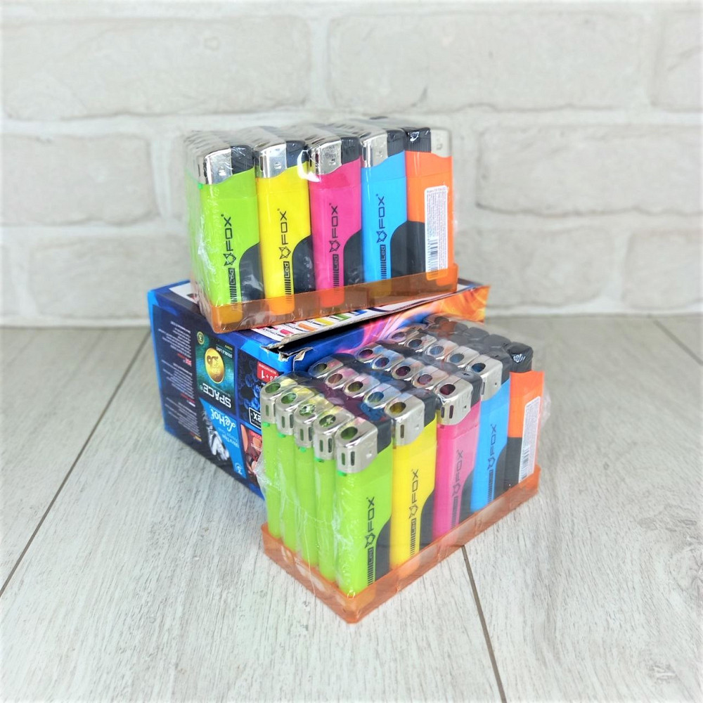 Зажигалка с фонариком Fox Микс уп/50шт Харьков - изображение 2