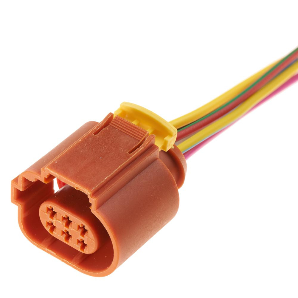 Електричний з'єднувач із дротом, 6-контактний Коричневий, Пластик, Київ - фото 1