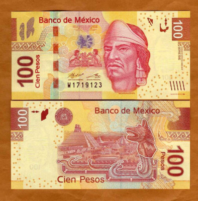 Мексика / Mexico 100 Pesos 2017 Pick 124be UNC Полтава - изображение 1