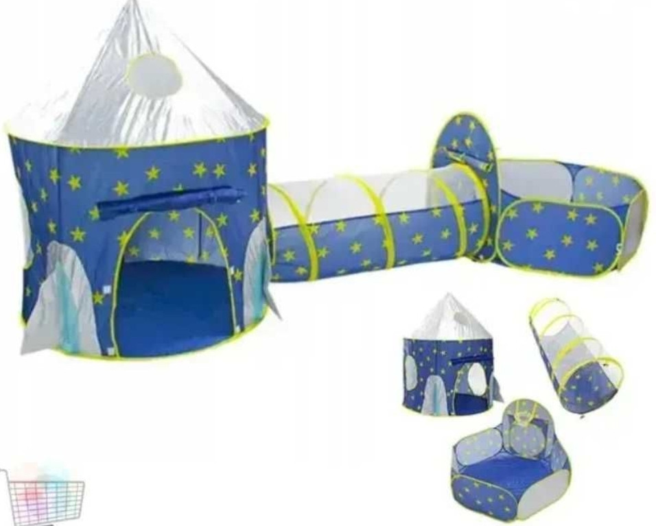 Дитячий ігровий замок палатка з тунелем та сухим басейном 3в1 Детский. Київ - фото 1