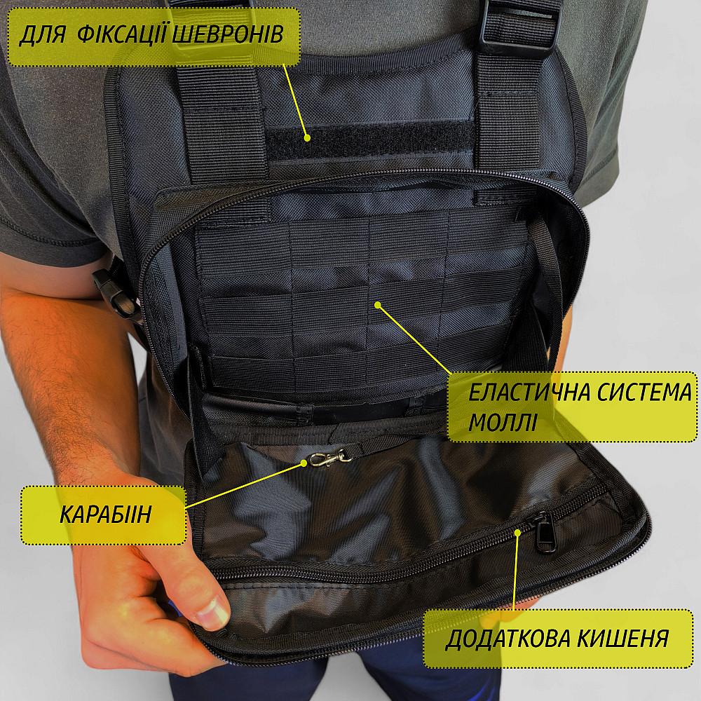 Сумка тактична для чоловіків, Сумка чоловіча брезентова тканинна органайзер натовська тактична SW-60 Львів - фото 14