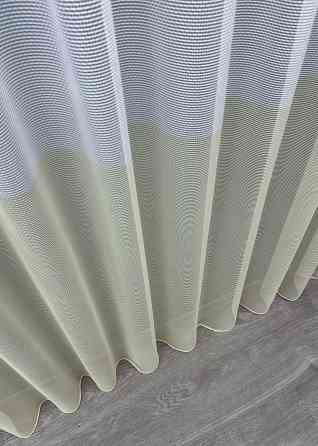 Тюль сітка льон колір білий з молочним 1744т Київ