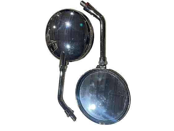 Зеркала мото (круглые) (хром, 1 см) ИЖ, МТ, ДНЕПР, УРАЛ, К-750 Мукачево