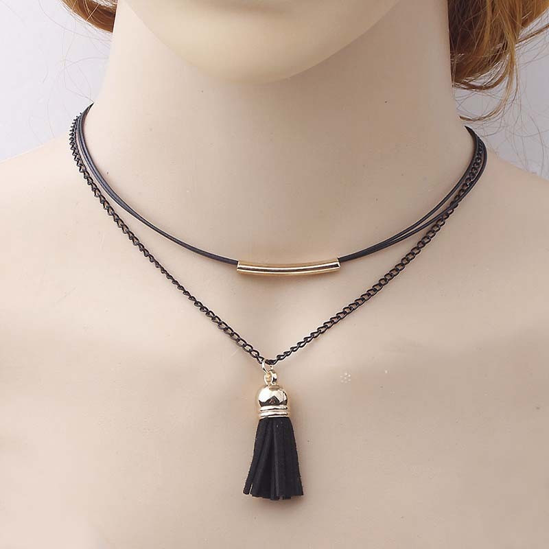 Чокер на шию жіночий з пензликом Київ - фото 2