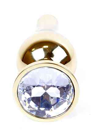 Анальна пробка Boss Series - Jewellery Gold BUTT PLUG Clear, BS6400066 Sex Aura Київ