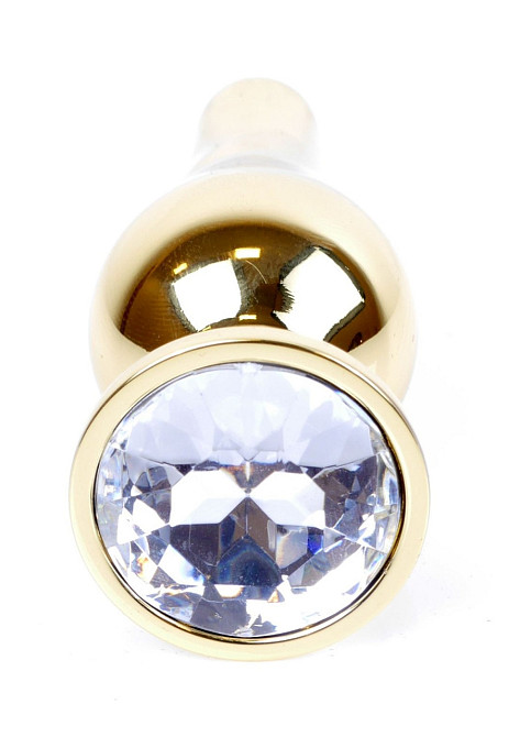 Анальна пробка Boss Series - Jewellery Gold BUTT PLUG Clear, BS6400066 Sex Aura Київ - фото 3