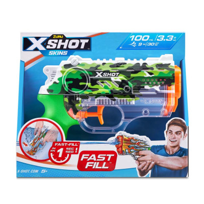 Игрушечное оружие Zuru X-Shot Водный бластер Fast FIill Sins NANO Jungle Camo (11853B) Винница - изображение 3