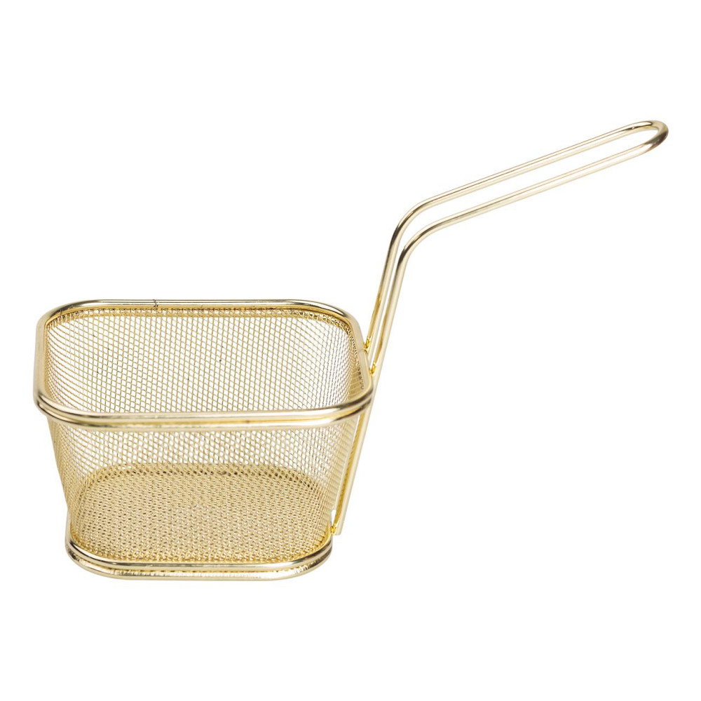 Zhongjing Кошик сервірувальний для картоплі фрі та снеків 13×11×7 см Золота HP-19-4-L-G Киев - изображение 4
