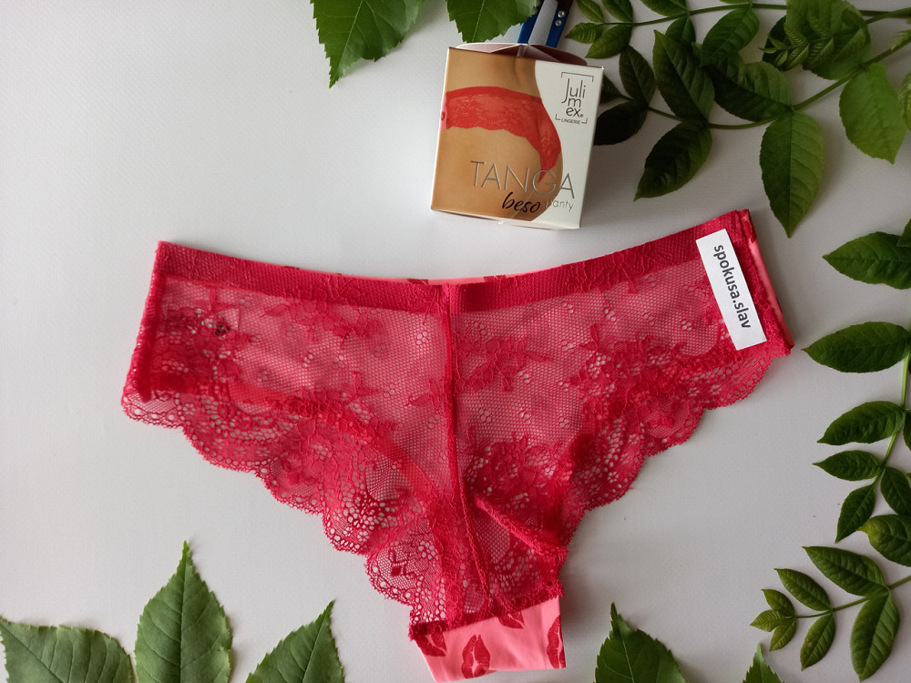 Сексуальные девичьи трусики бразилианы с кружевами Julimex tanga  Beso Славута - изображение 7