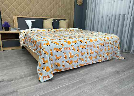 Плед-покривало Decorator WellSoft FOX 150х210 см з принтом "Лисички" (87-188) Київ