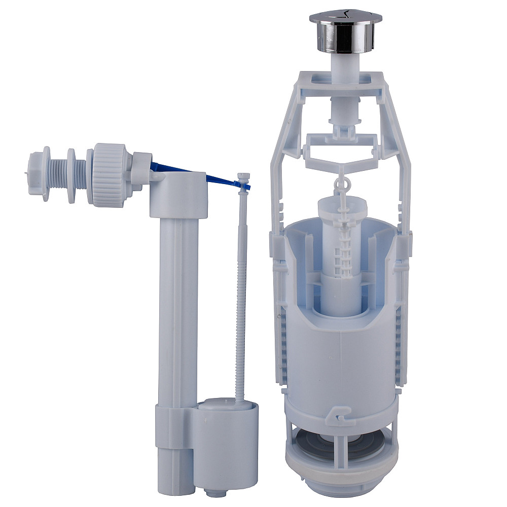 Набір для бачка унітазу OPTIMUM  бок підв пласт 1/2″ і зливним механізмом з однією кнопкою OPTI 1010 Тернопіль - фото 1