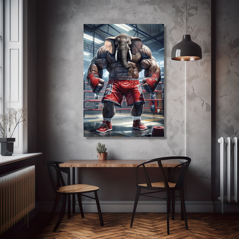 Картина Холсті в спортзал  Слон KLM_3 80x120 см Київ - фото 2