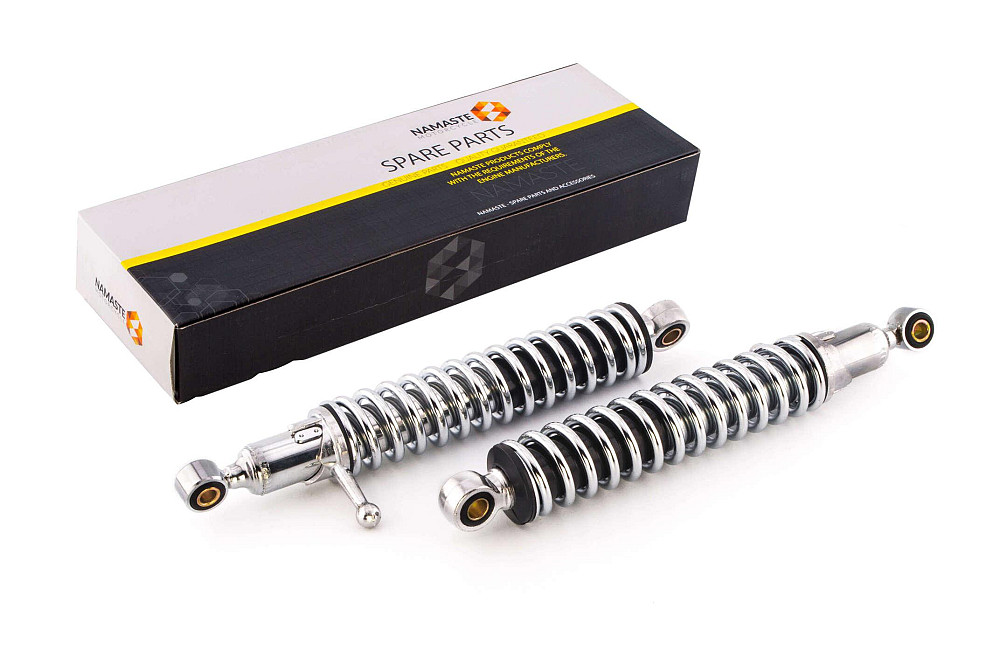 Амортизатори (пара) ІЖ 330mm, регульовані, з важелем (хром) NAMASTE Київ - фото 1