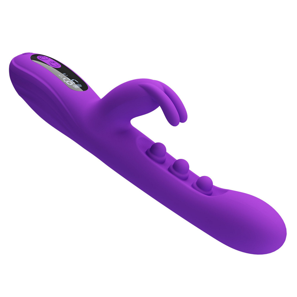 Вібратор-кролик PRETTY LOVE Sabien Purple, силікон, фіолетовий, пульсуюча та вібраційна стимуляція Sex Aura Київ - фото 8