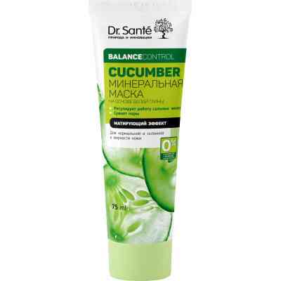 Маска для обличчя Dr. Sante Cucumber Balance Control Мінеральна 75 мл (4823015917431) Вінниця