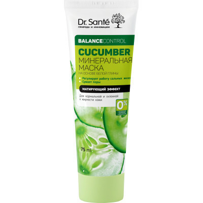 Маска для обличчя Dr. Sante Cucumber Balance Control Мінеральна 75 мл (4823015917431) Вінниця - фото 1