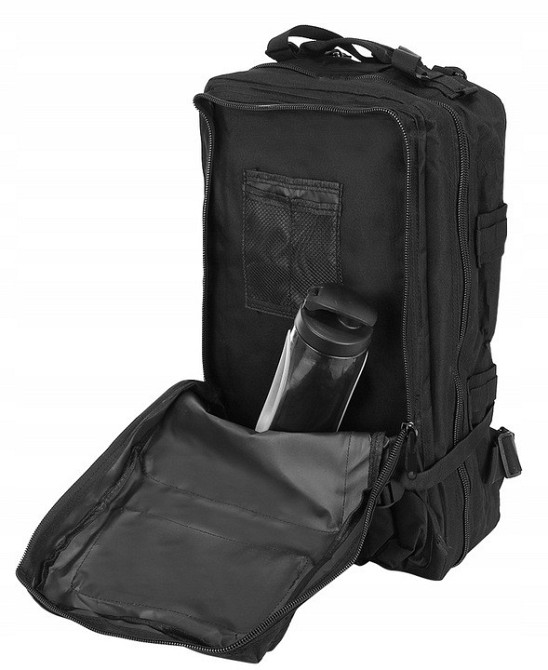 Тактический Рюкзак 38 литров многофункциональный 5 отделений Trizand (8919) Black Нововолынск - изображение 2