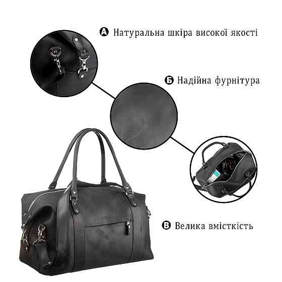 Сумка дорожня Чорна (SHVIGEL) Київ