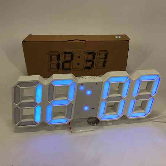 Розумний настільний годинник LY-1089, Настільний годинник з дзеркальним дисплеєм, PF-823 Годинник настільний Київ