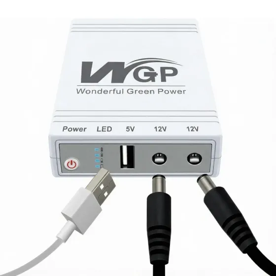 Джерело безперебійного живлення Mini UPS WGP UPS103C 20000mAh 5V/12V/12V, Li-ion 4*5Ah, для роутера та оптичного терміналу Киев