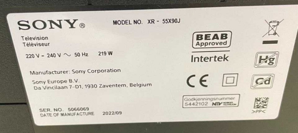 55" Безрамний 9 серія 4К UHD 120 гц.Smart SONY 55"x90J Харків - фото 6