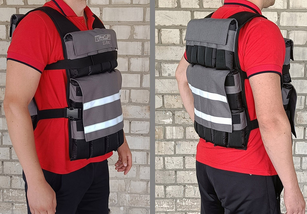 Жилет обтяжувач EasyFit Armor 18 кг набірний з кроком 0,5 кг Коломия - фото 1