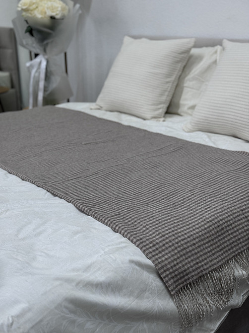 Vladi Плед Vladi 140x200 см вовняно-кашемірове 40/5% Тоскана коричневий Коломия - фото 4