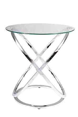 Журнальний столик EOS C прозорий/хром д.50 Київ