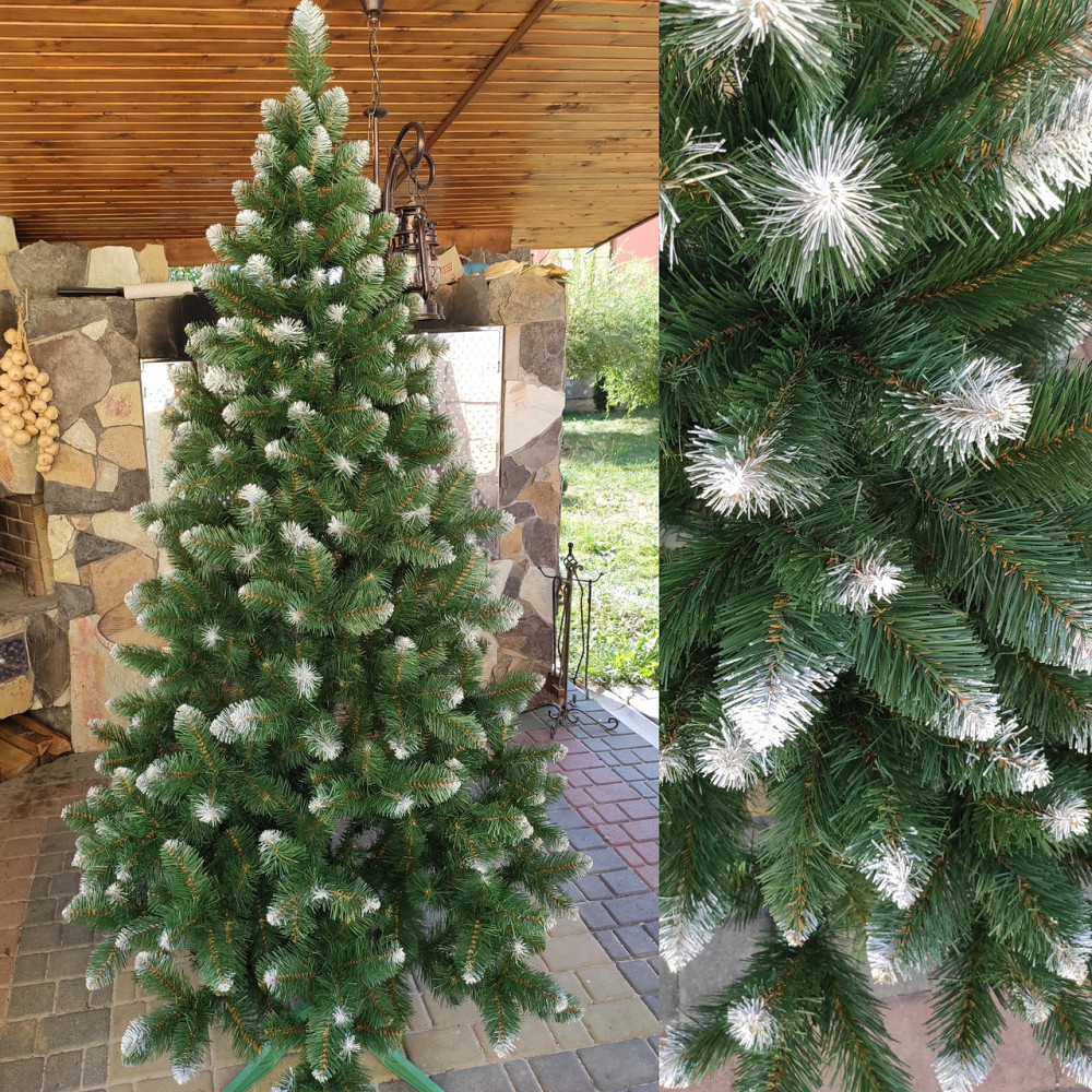 Елка искусственная новогодняя «Снежная Королева» с белыми кончиками 1-3 м 2.2 Киев - изображение 1