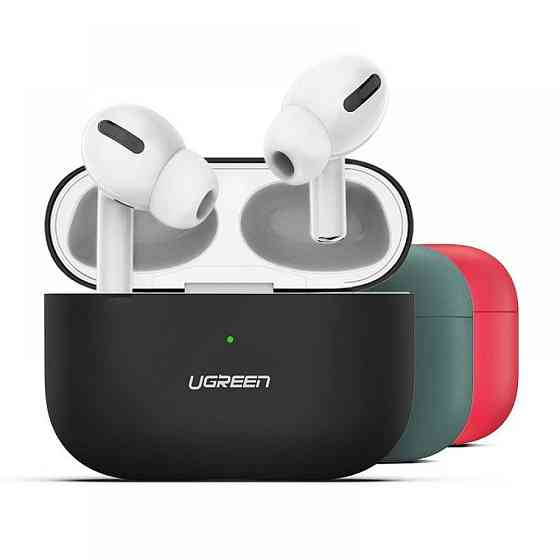 Чехол для наушников Ugreen Silica Gel Case Protector for Apple Airpods Pro 80512 (Красный) Николаев