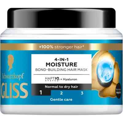 Маска для волос Gliss 4-In-1 Aqua Revive Moisture Bond-Building Hair Mask 400 мл (9000101726213) Вінниця