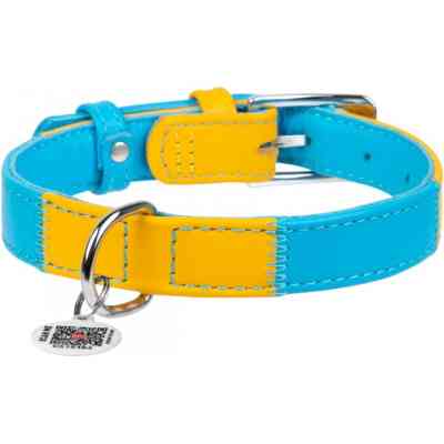 Нашийник для тварин WAUDOG Glamour Colors of freedom з QR паспортом XL (203-4020) Вінниця
