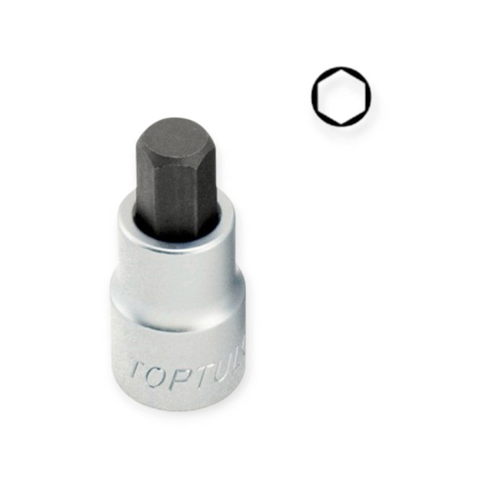 Головка - вставка HEX шестигранна 1/2" 6 мм х 55 Мукачево - фото 1