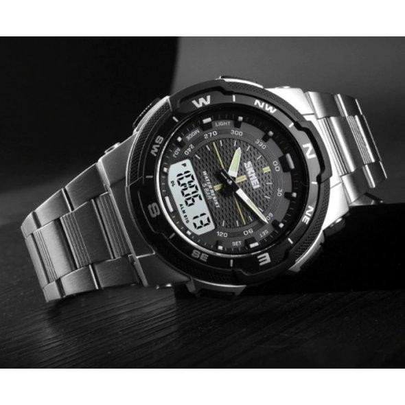 Мужские часы  Skmei 1370 Marshal Серебристые Киев - изображение 1