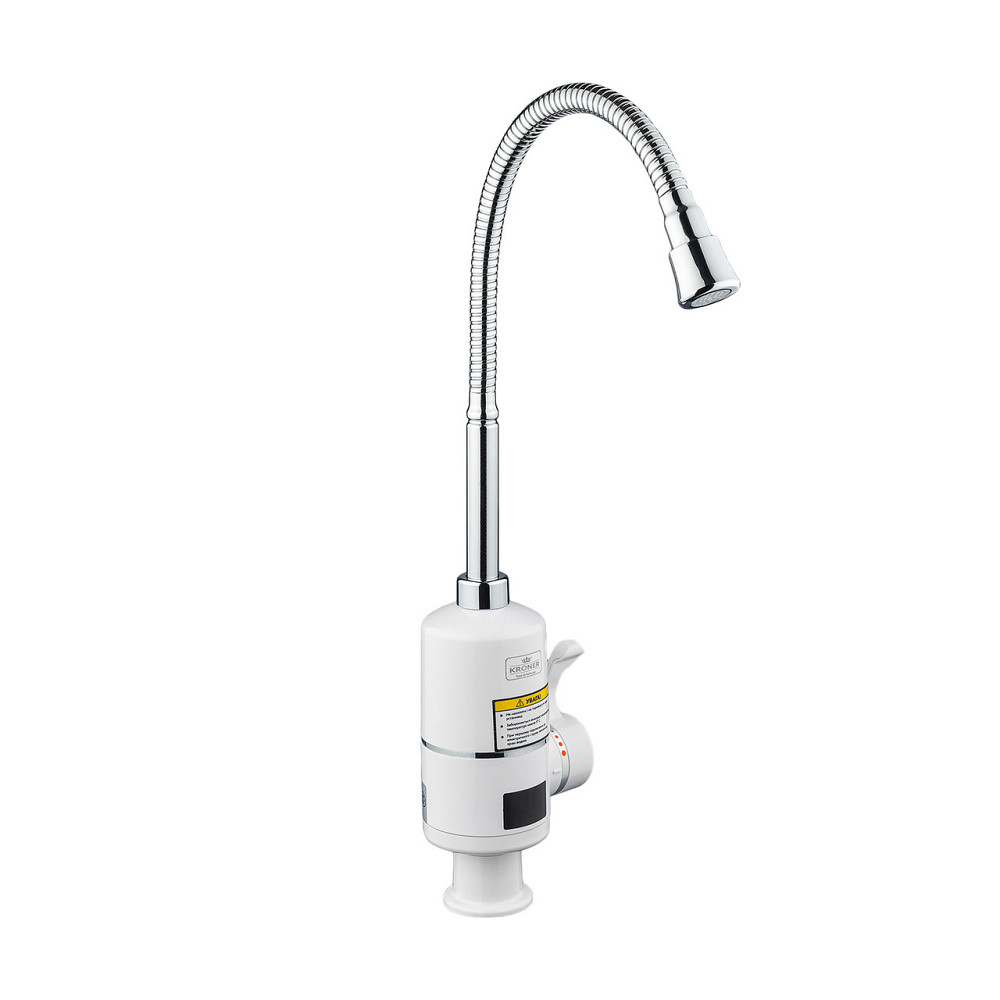 Кухонний кран з електронагрівом Kroner KRM Volt - CW090R з гнучким виливом Київ - фото 5