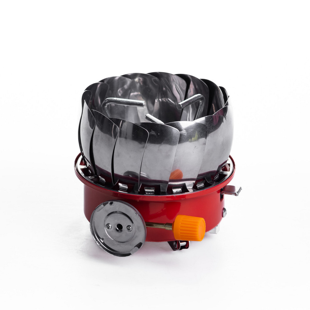 Газовий пальник 2800 Вт HP-DS3-9 таганок газовий туристичний червоний Коломия - фото 5